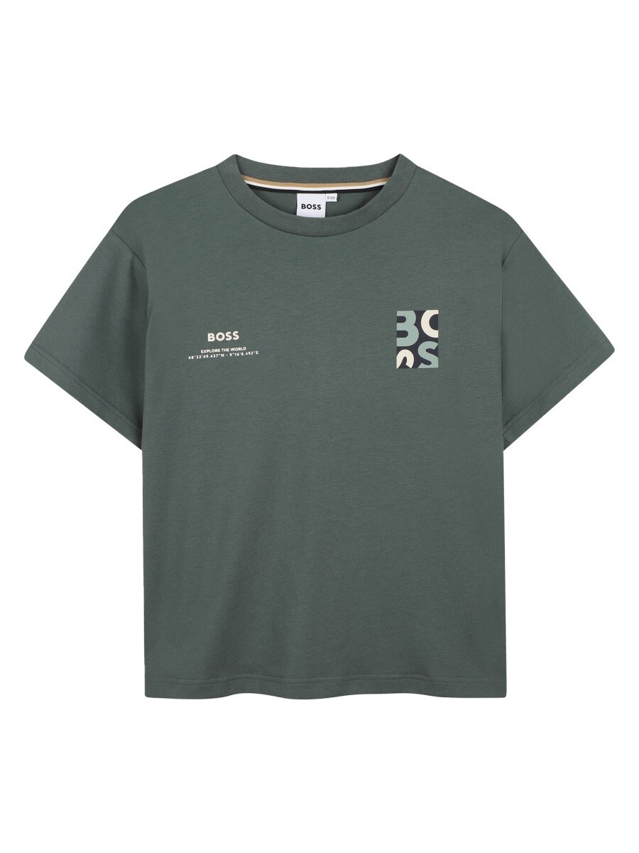 ヒューゴ 雇い主 HUGO BOSS スポーツシャツ トップス ボーイズ 緑であること Polo shirts 393319 関税 貨物輸送無料 2026SS el