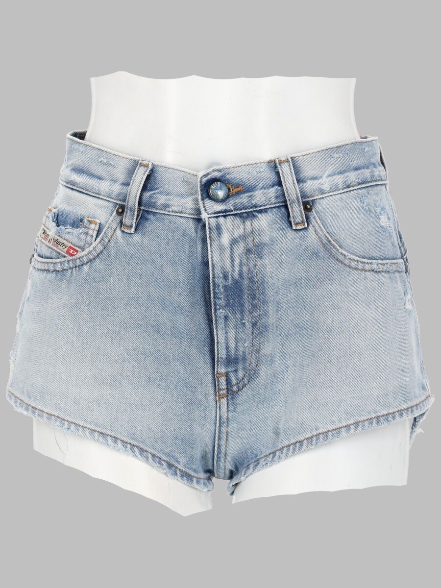 ディーゼル DIESEL ジーンズさる股引き さる股引き レディース 青み Denim shorts 403045 関税 貨物輸送無料 2026SS el