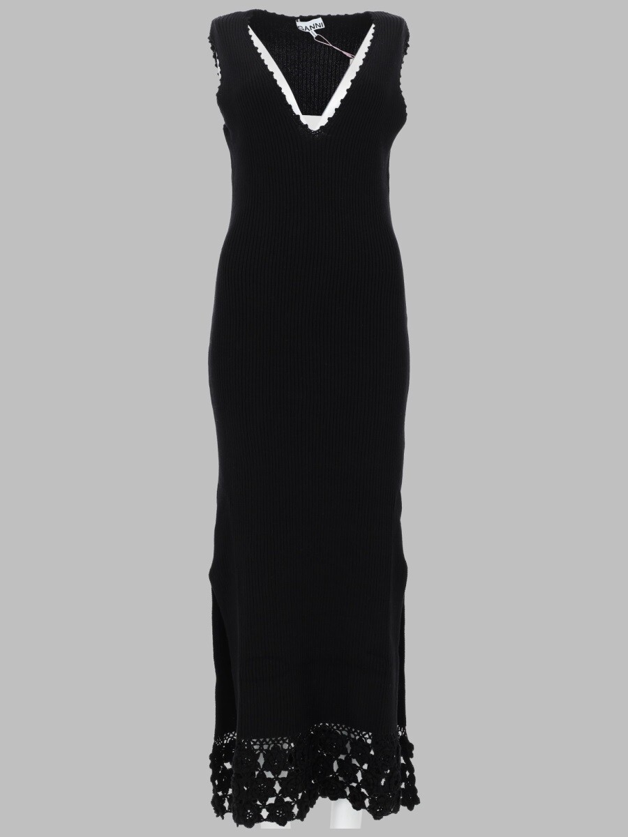 ガニー GANNI 衣裳 御召しもの レディース 黒いこと Dresses 412087 関税 貨物輸送無料 2026SS el