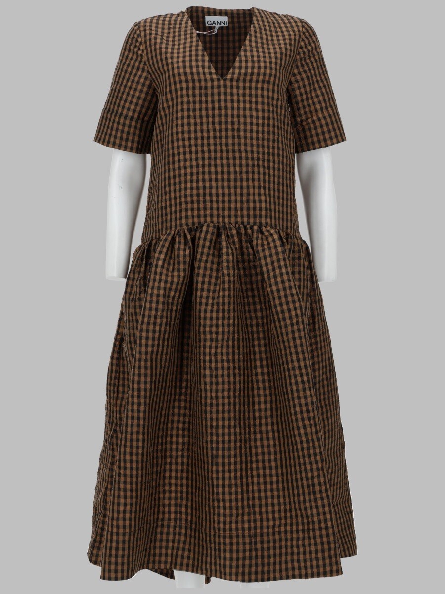 ガニー GANNI 衣装 お召しもの レディース 赤銅色 Dresses 412654 関税 貨物輸送無料 2026SS el