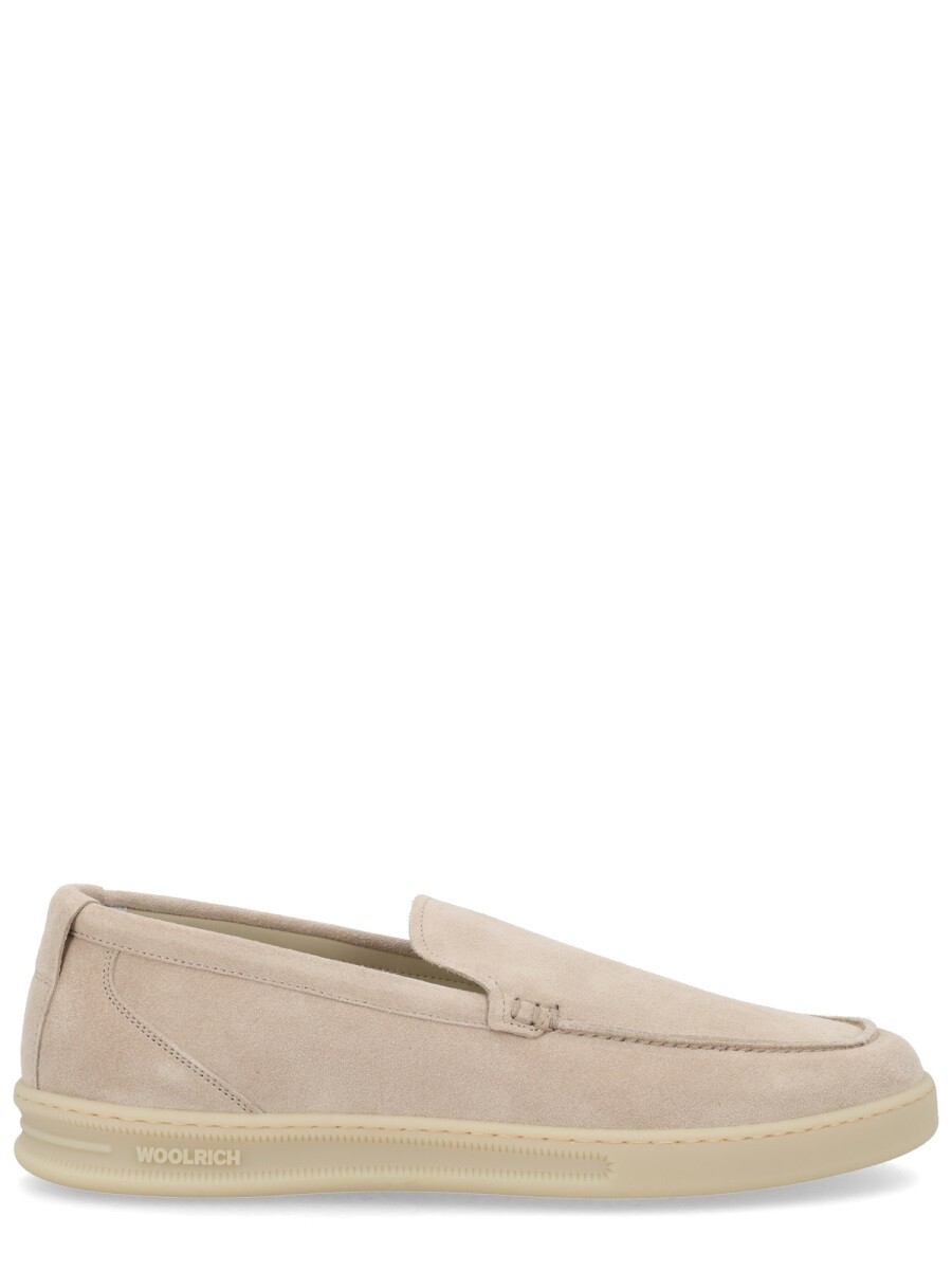羊毛分限者 WOOLRICH 置き目毛皮 メンズ ベージュ Loafers 413392 関税 貨物輸送無料 2026SS el
