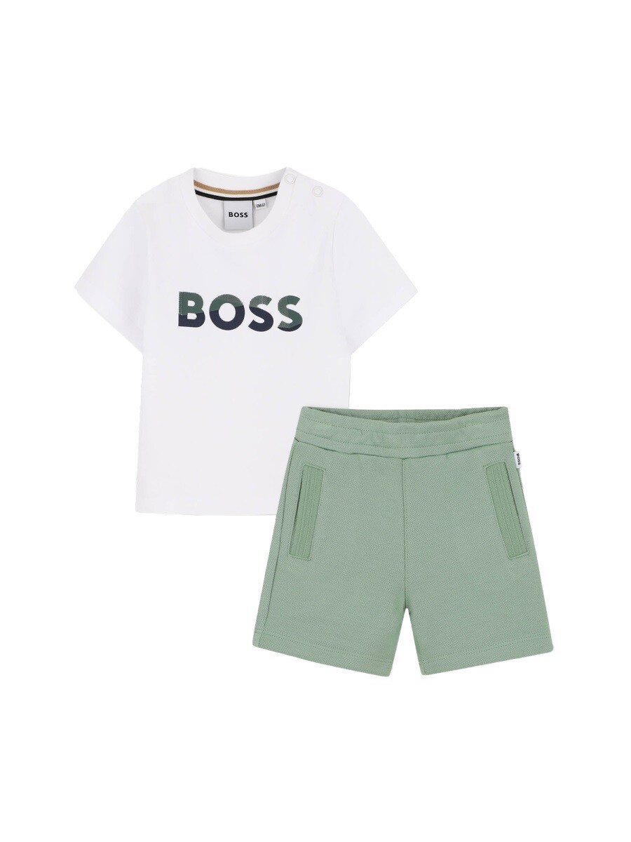 ヒューゴ 主任者 HUGO BOSS セットアップ オールインワン ボーイズ 緑であること Jumpsuits 395714 関税 貨物輸送無料 2026SS el
