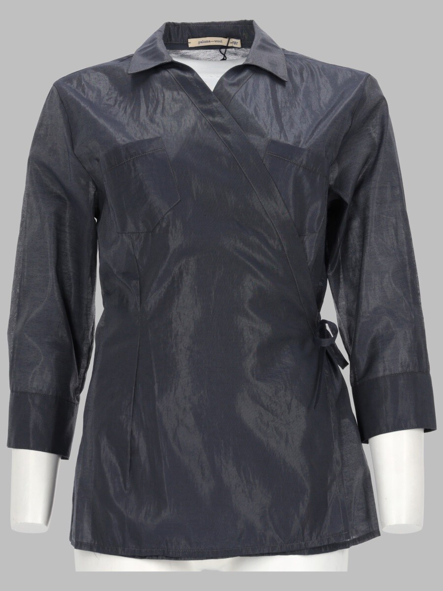パロマ羊毛 PALOMA WOOL プルオーバー レディース 青色 Shirts 408618 関税 貨物輸送無料 2026SS el