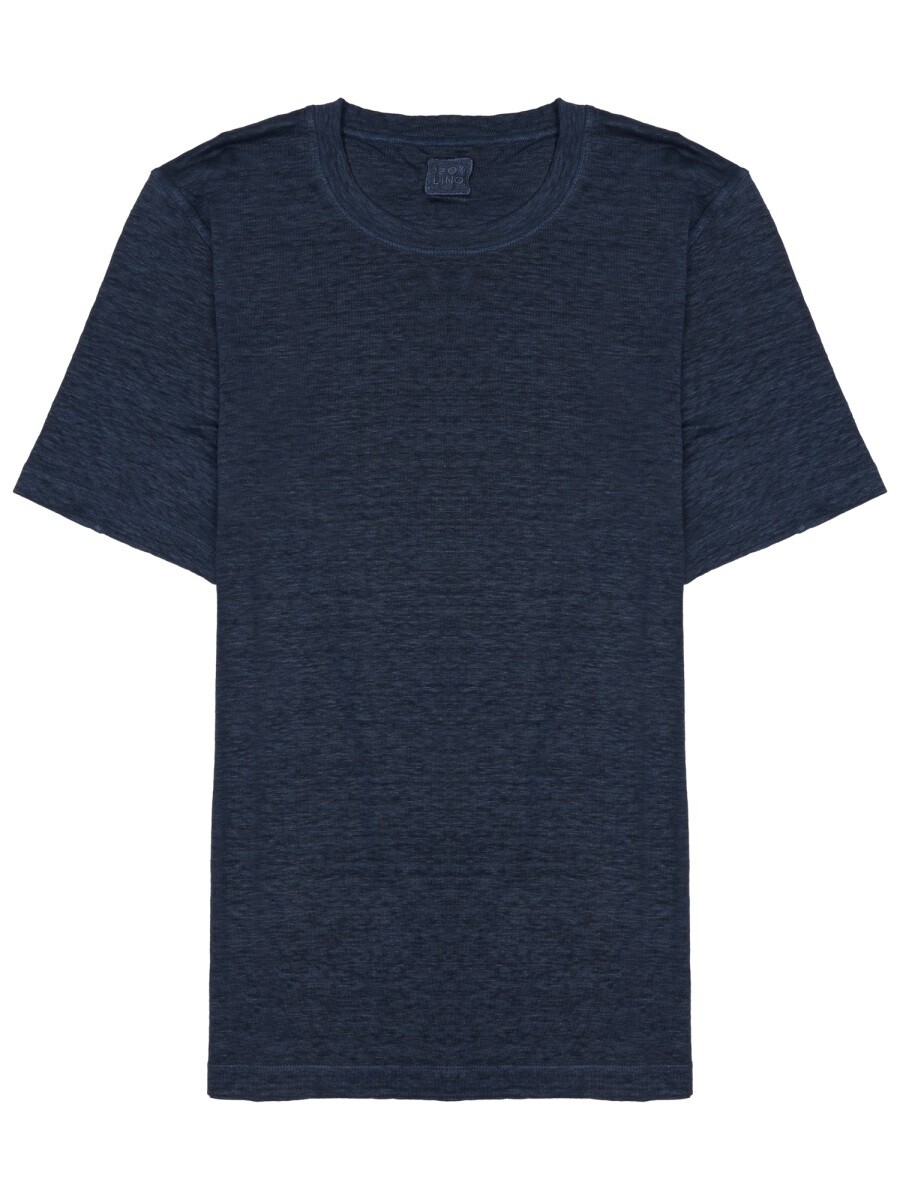 ワンハンドレッドトゥエンティーパーセントリノ 120% LINO プルオーバー メンズ 青色 T-shirts 406927 関税 貨物輸送無料 2026SS el