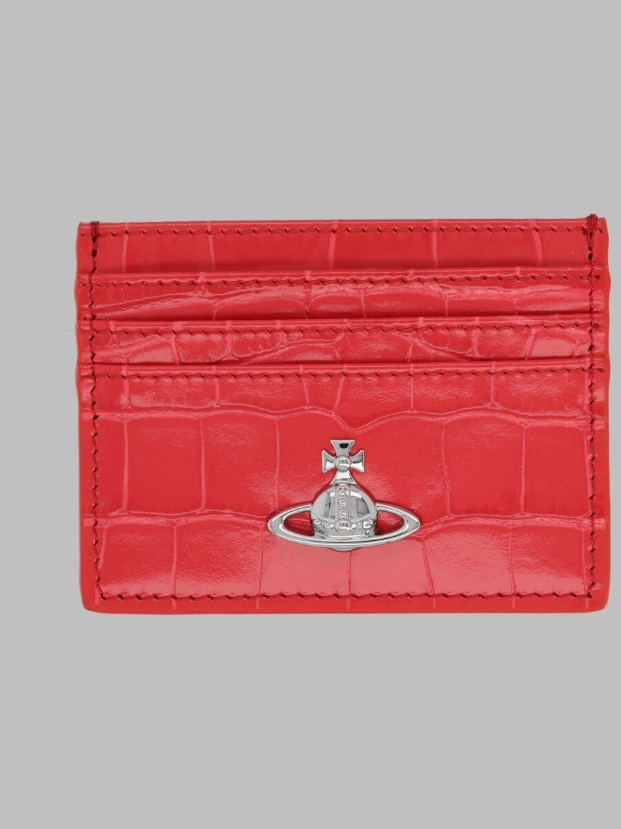 ヴィヴィアン・ウエストウッド VIVIENNE WESTWOOD 歌留多保持者 札入れ レディース 赤いこと Wallets and Card Holders 395970 関税 貨物輸送無料 2026SS el