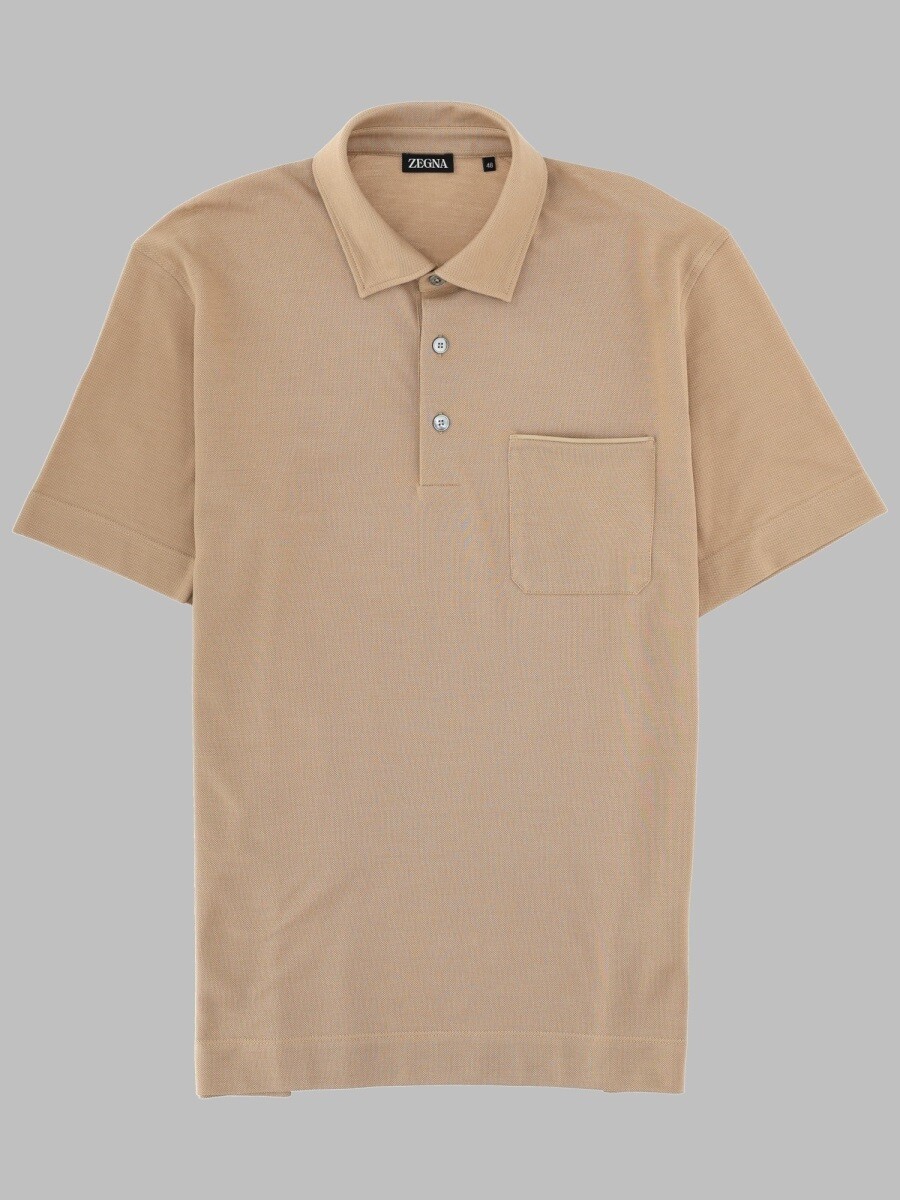 ゼニア ZEGNA スポーツシャツ メンズ ベージュ Polo shirts 403207 関税 貨物輸送無料 2026SS el