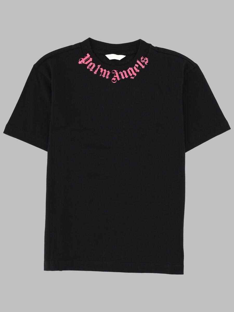 パーム・エンジェルス PALM ANGELS ロング衣袂ティーシャツ ティーシャツ ガールズ 黒いこと Long sleeve t-shirts 392542 関税 貨物輸送無料 2026SS el