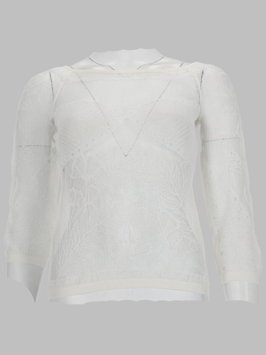 アルベルタ フェレッティ ALBERTA FERRETTI プルオーバー トップス レディース 白いこと T-shirts and tops 388477 関税 貨物輸送無料 2023SS el