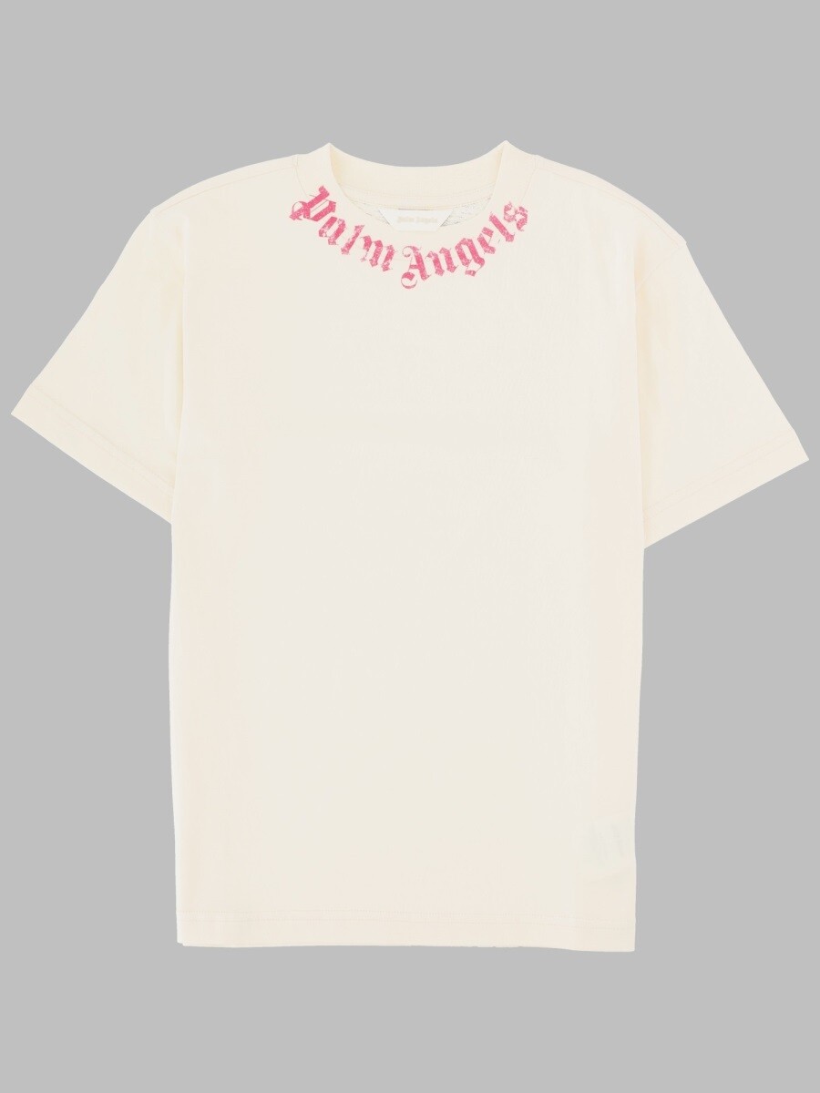 パーム・エンジェルス PALM ANGELS ロング衣袂ティーシャツ ティーシャツ ガールズ 白いこと Long sleeve t-shirts 400767 関税 貨物輸送無料 2026SS el