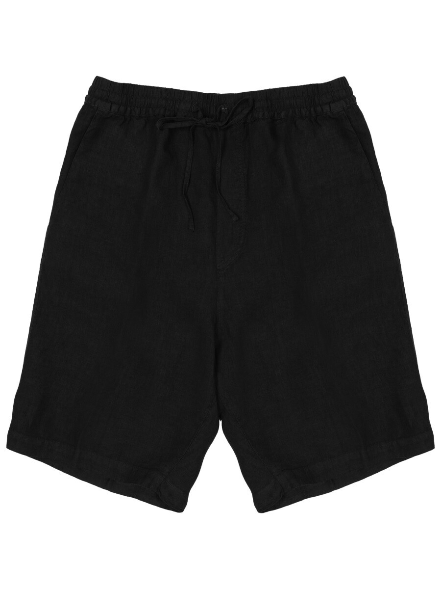ワンハンドレッドトゥエンティーパーセントリノ 120% LINO ショーツ メンズ ブラック Shorts 406661 関税 送料無料 2026SS el|BRANDSHOP「il Tesoro」