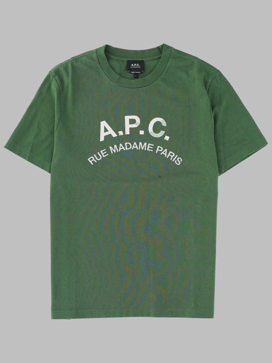 アーペーセー A.P.C. Tシャツ メンズ グリーン T-shirts 421307 関税 送料無料 2026AW el｜BRANDSHOP「il Tesoro」