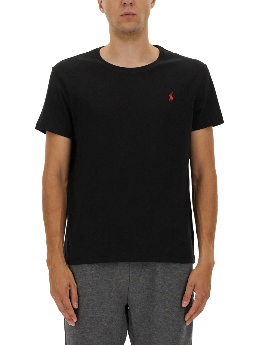 ポロ ラルフ ローレン POLO RALPH LAUREN Tシャツ メンズ ブラック T-shirts 420619 関税 送料無料 2026AW el｜BRANDSHOP「il Tesoro」