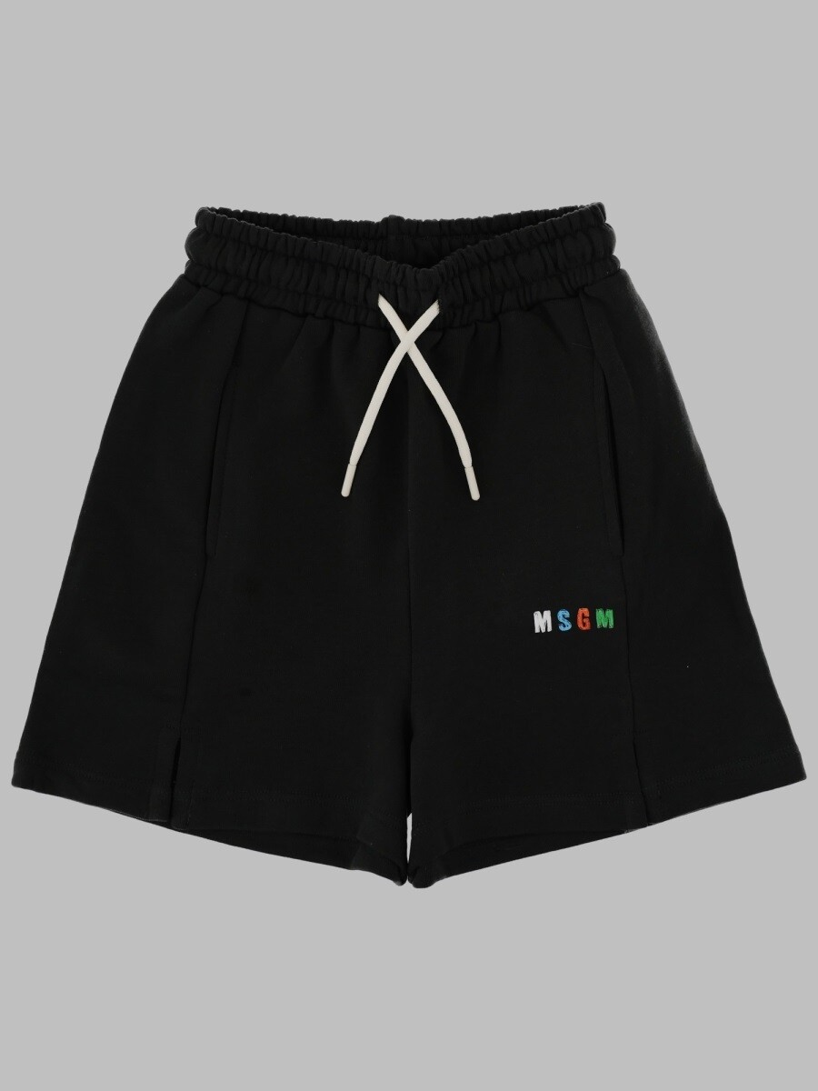 エムエスジーエム MSGM ショートパンツ　パンツ ショーツ ボーイズ ブラック Shorts 404465 関税 送料無料 2026SS el｜BRANDSHOP「il Tesoro」