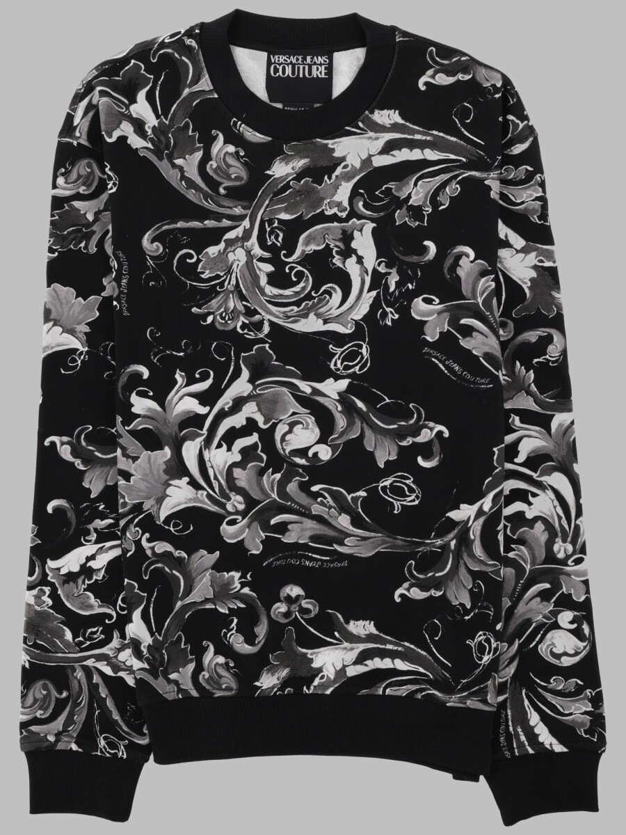 ヴェルサーチ ジーンズ クチュール VERSACE JEANS COUTURE スウェットシャツ トレーナー メンズ ブラック Sweatshirts 414959 関税 送料無料 2026AW el|BRANDSHOP「il Tesoro」