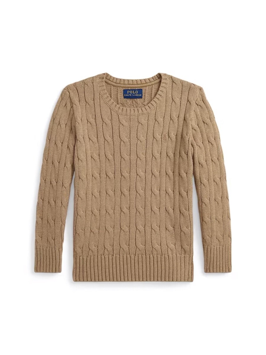 ポロ・ラルフローレン POLO RALPH LAUREN クルーネックジャンパー ニットウェア ボーイズ ベージュ Crew neck jumpers 363309 関税 送料無料 2025AW el