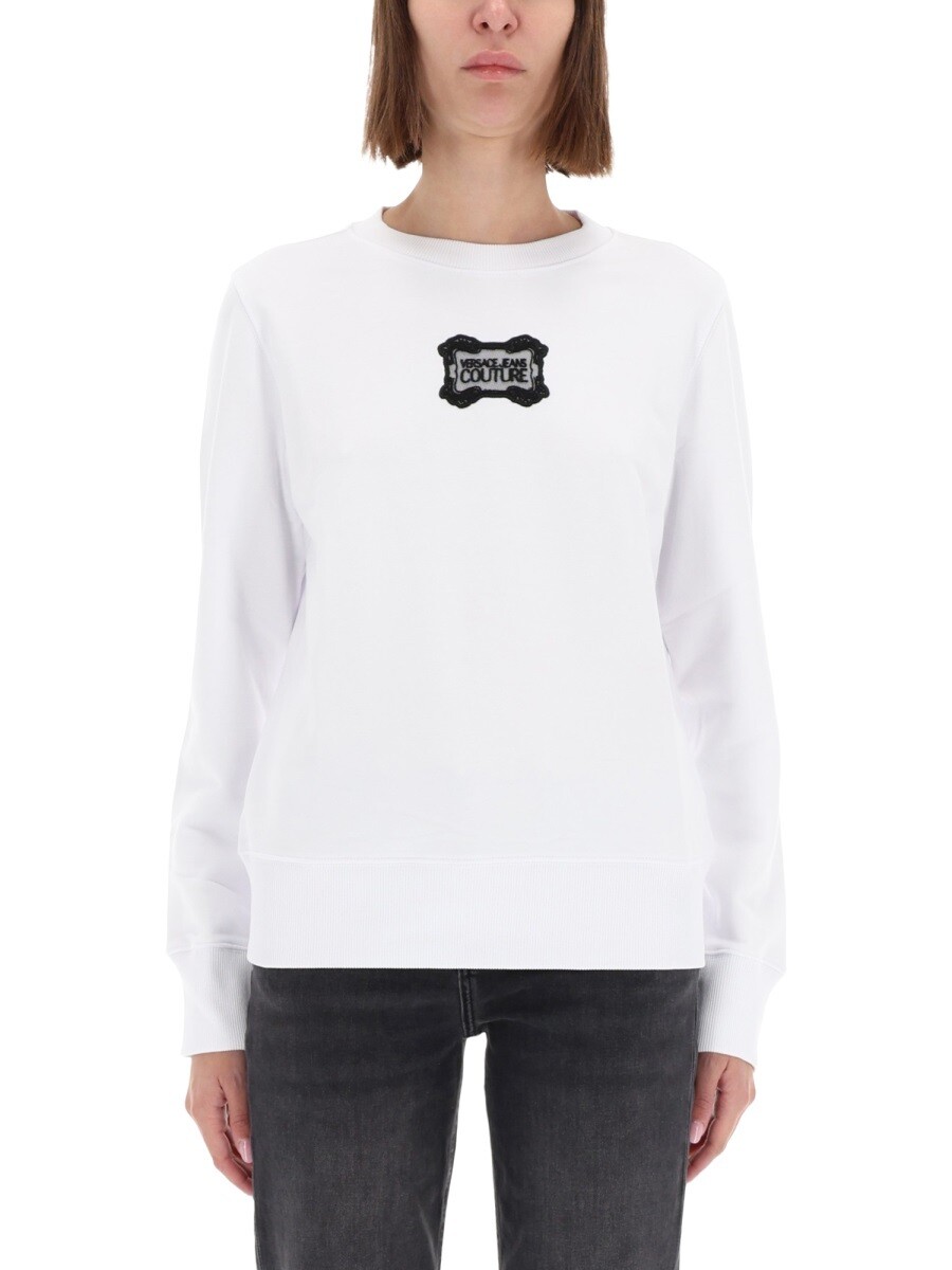 ヴェルサーチェ・ジーンズ・クチュール VERSACE JEANS COUTURE 調教師 レディース 白いこと Sweatshirts 364407 関税 貨物輸送無料 2025AW el