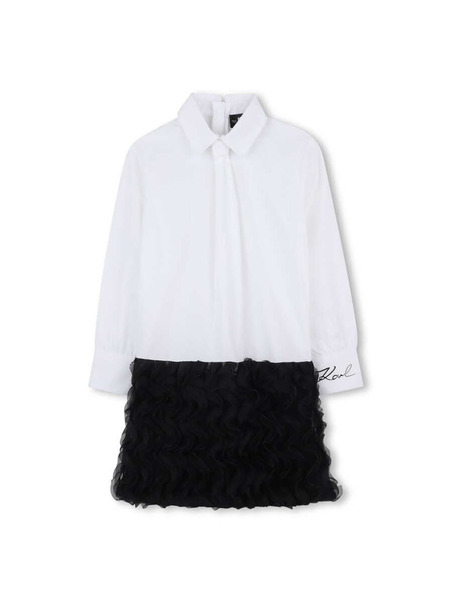 カール ラガーフェルド KARL LAGERFELD ロングドレス ドレス ガールズ ホワイト Long dresses 366168 関税 送料無料 2025AW el｜BRANDSHOP「il Tesoro」