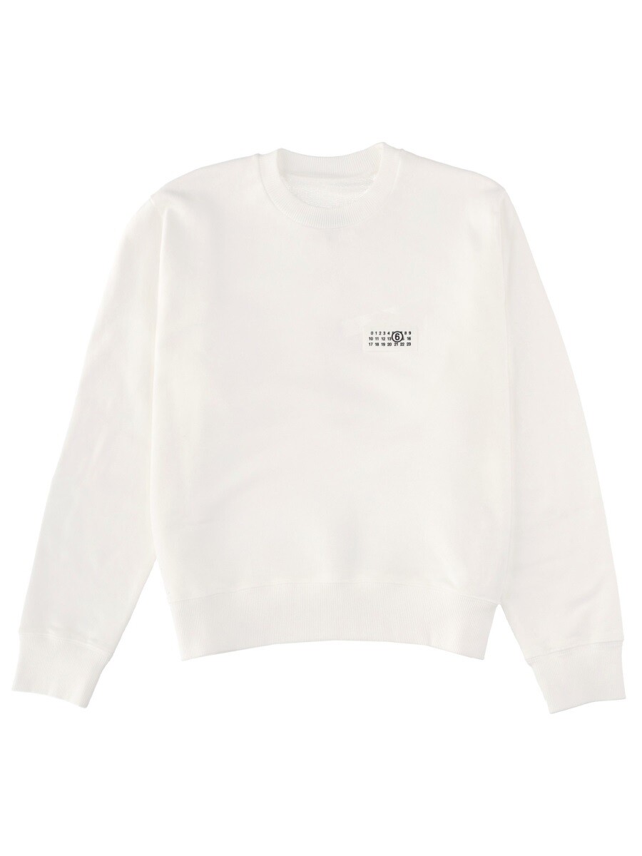 エムエム6 メゾン マルジェラ MM6 MAISON MARGIELA トレーナー レディース ホワイト Sweatshirts 366732 関税 送料無料 2025AW el|BRANDSHOP「il Tesoro」