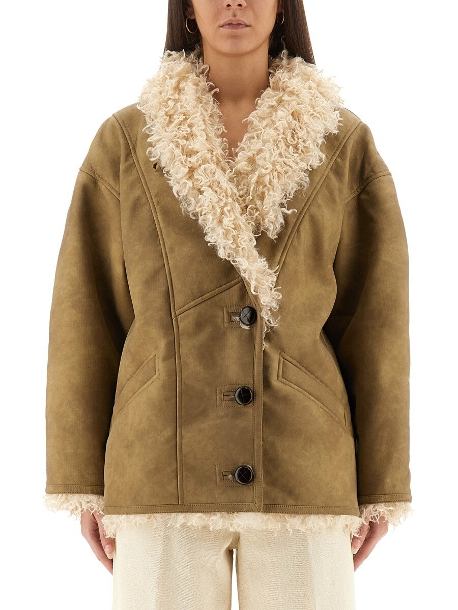 マラン はやりっ児 MARANT ETOILE トレンチコート 厚地の外套 レディース ベージュ Coats and trench coats 365802 関税 貨物輸送無料 2025AW el コート・ジャケット-レディースファッション