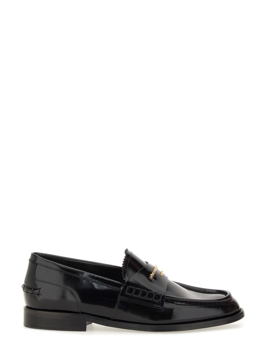アレキサンダーワン ALEXANDER WANG 置き目毛革 レディース 黒いこと Loafers 365872 関税 貨物輸送無料 2025AW el