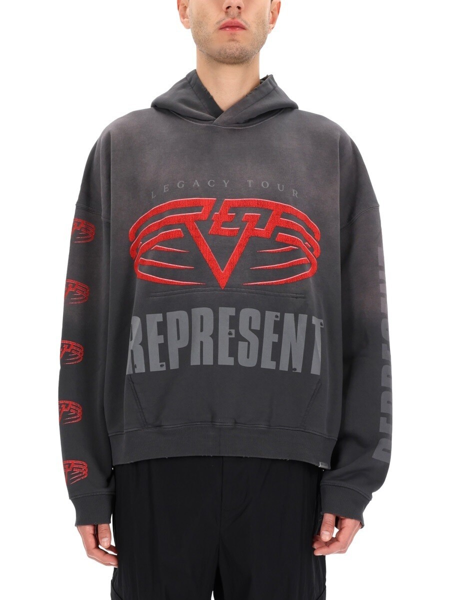 リプレゼント REPRESENT トレーナー 調教師 メンズ 薄墨色 Sweatshirts 366859 関税 貨物輸送無料 2025AW el