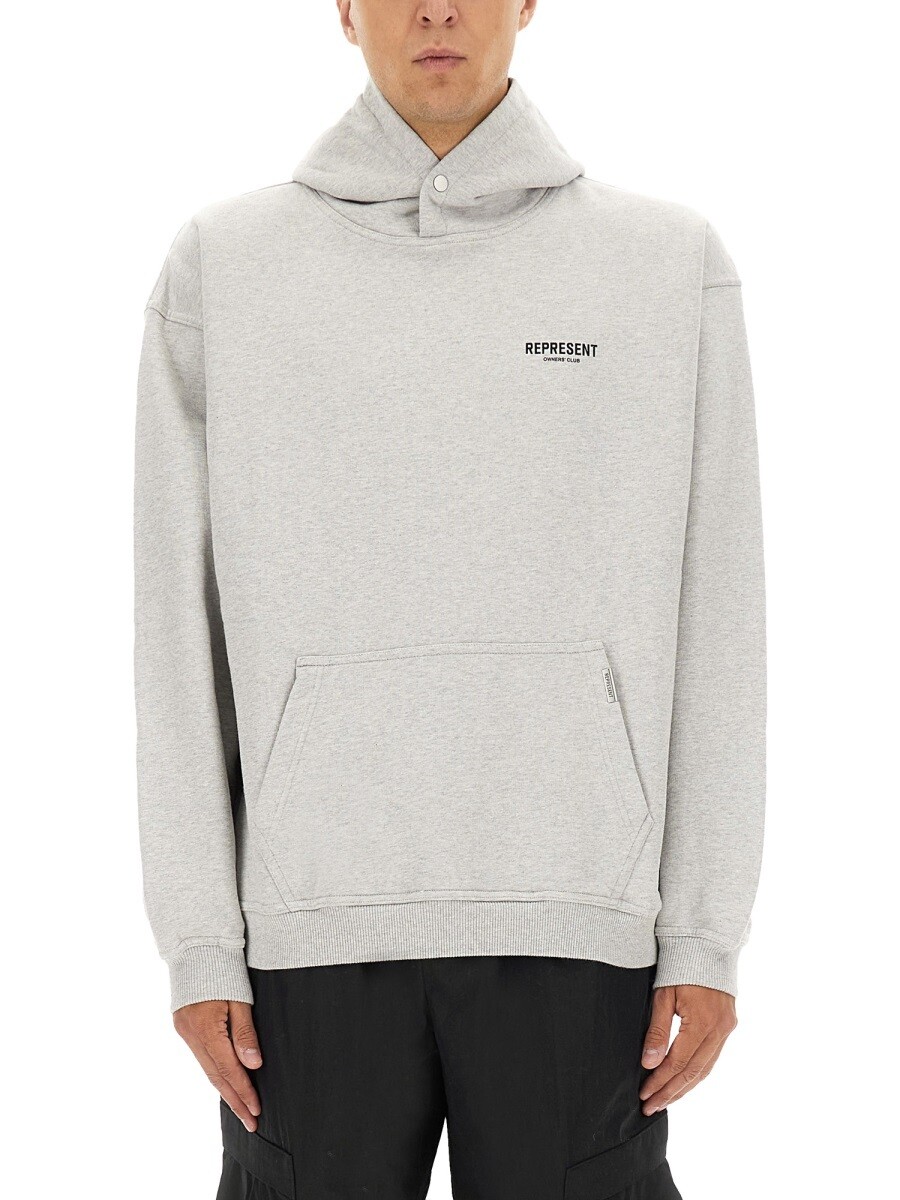 リプレゼント REPRESENT トレーナー 調教師 メンズ 薄墨色 Sweatshirts 396787 関税 貨物輸送無料 2026SS el