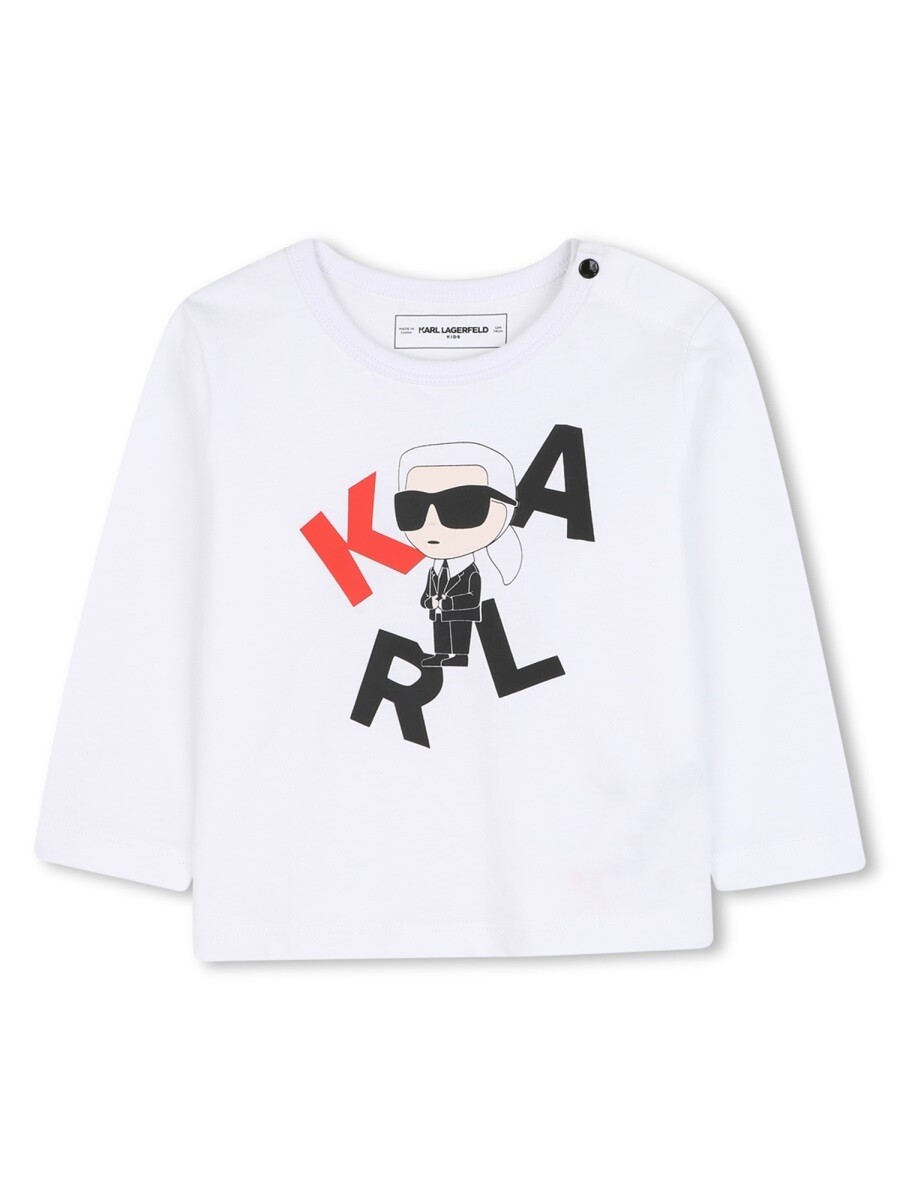 長い巻き毛 ラガーフェルド KARL LAGERFELD スポーツシャツ トップス ボーイズ 白いこと Polo shirts 367520 関税 貨物輸送無料 2025AW el