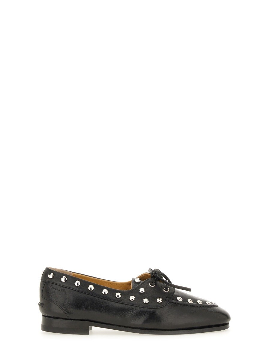 バリー BALLY 置き目毛皮 レディース 黒いこと Loafers 367864 関税 貨物輸送無料 2025AW el