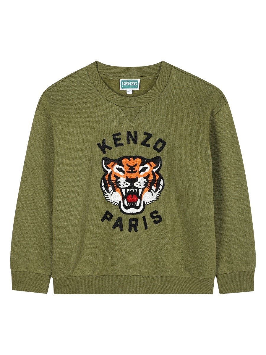 ケンゾー KENZO クルーネックスウェットシャツ 調教師 ボーイズ Crew neck sweatshirts 368124 関税 貨物輸送無料 2025AW el
