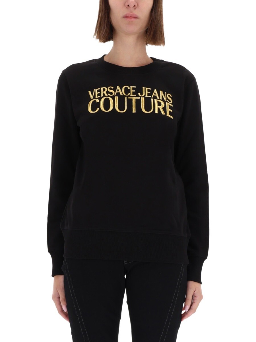 ヴェルサーチェ・ジーンズ・クチュール VERSACE JEANS COUTURE 調教師 レディース 黒いこと Sweatshirts 367233 関税 貨物輸送無料 2025AW el