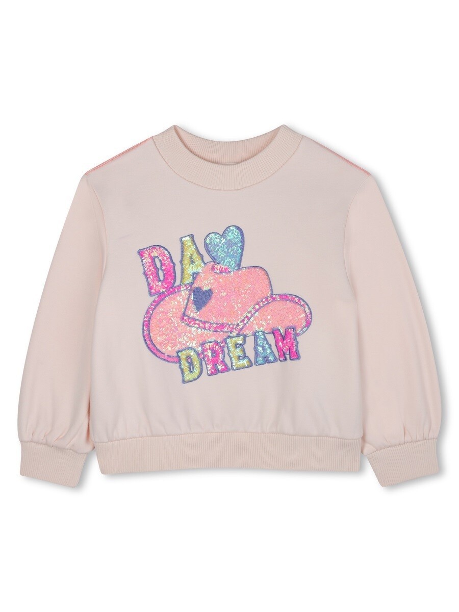 ビリー毛はらい BILLIEBLUSH クルーネックスウェットシャツ 調教師 ガールズ サクラ色 Crew neck sweatshirts 368642 関税 貨物輸送無料 2025AW el