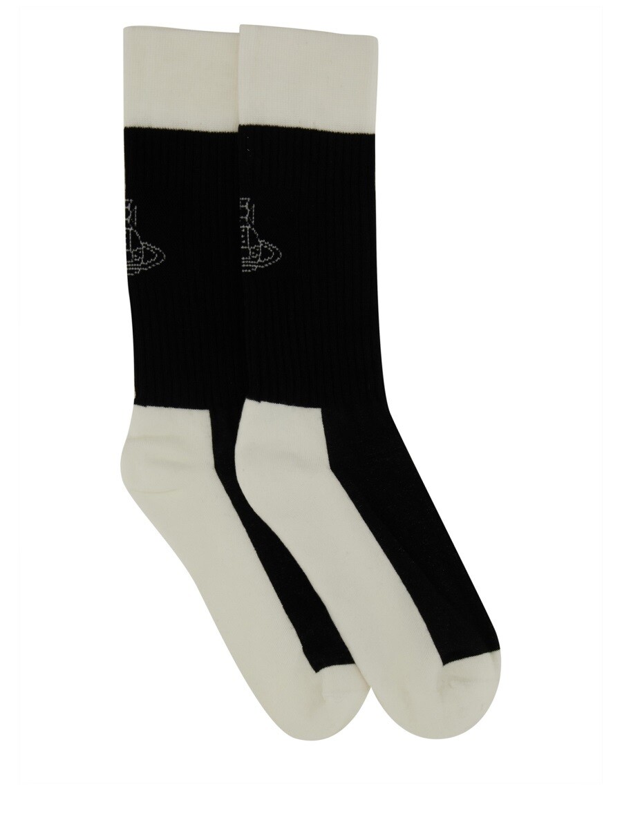 ヴィヴィアン・ウエストウッド VIVIENNE WESTWOOD ソックス 靴下 レディース 黒いこと Socks 368259 関税 貨物輸送無料 2025AW el