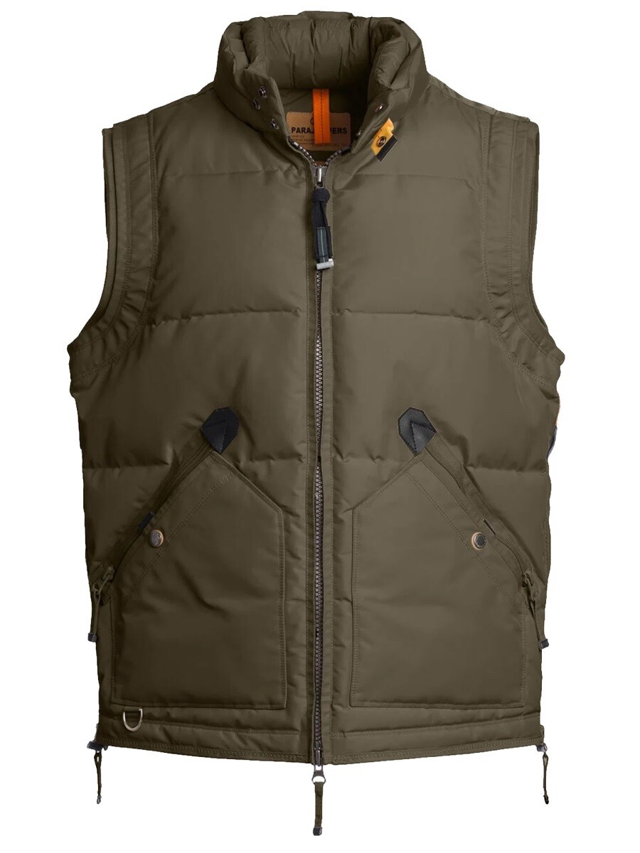 パラジャンパーズ PARAJUMPERS ジレ より良い メンズ 緑であること Vests 367113 関税 貨物輸送無料 2025AW el