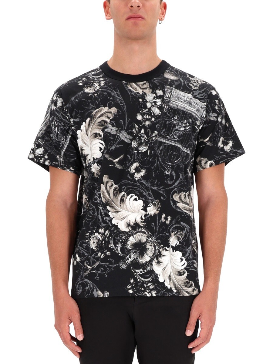 ヴェルサーチ デニム クチュール VERSACE JEANS COUTURE ティーシャツ メンズ 黒いこと T-shirts 368657 関税 貨物輸送無料 2025AW el Tシャツ・カットソー-メンズファッション-トップス