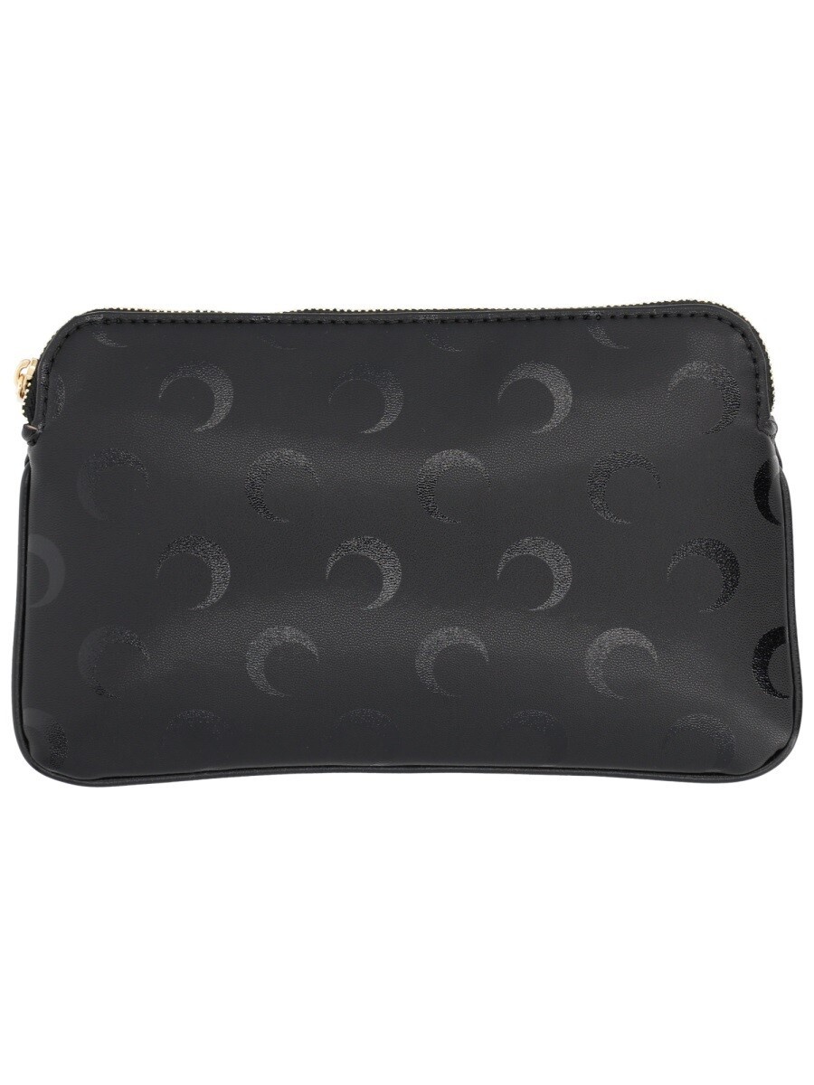 マリーンセル MARINE SERRE 歌留多保持者 紙入れ レディース 黒いこと Wallets and Card Holders 367029 関税 貨物輸送無料 2025AW el
