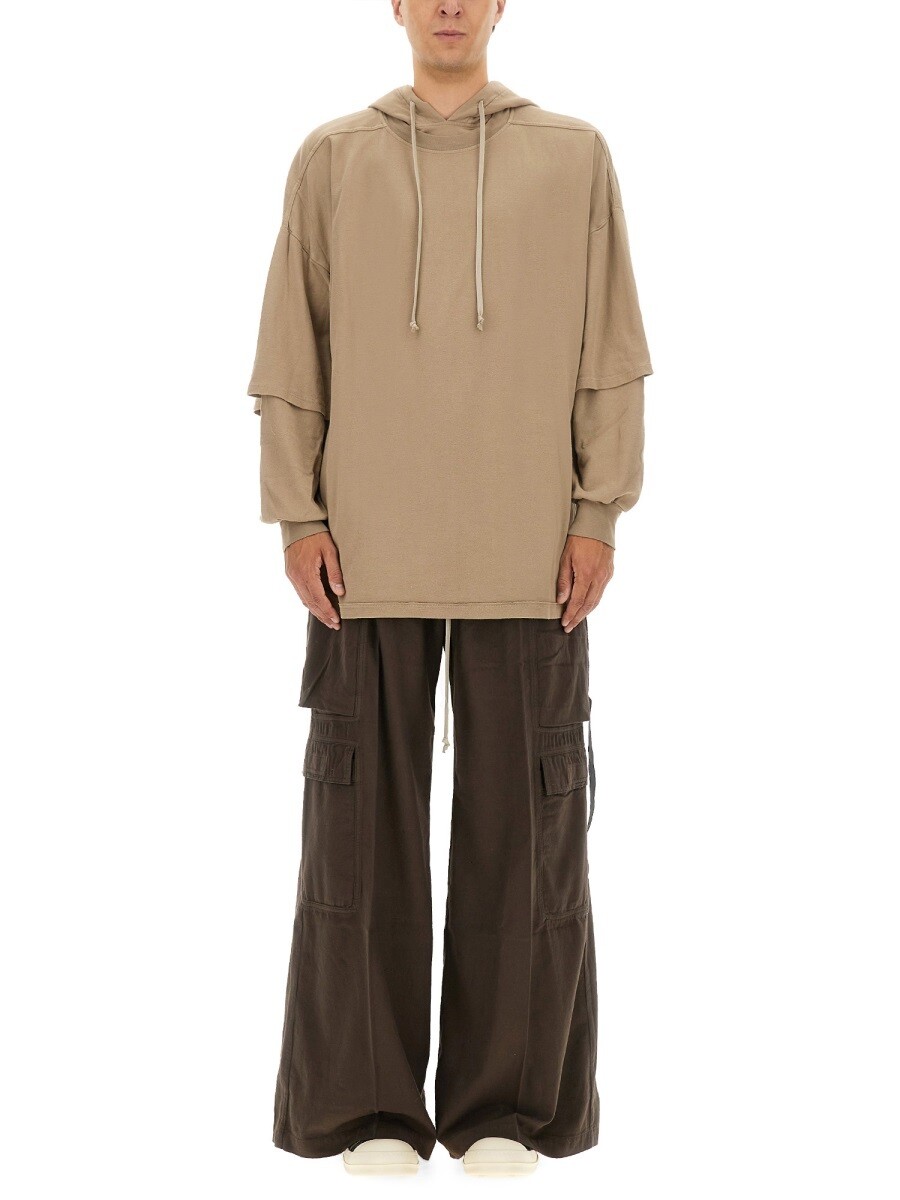 リック・オウエンス・ダークシャドウ RICK OWENS DRKSHDW トレイナー 調教師 メンズ ベージュ Sweatshirts 369129 関税 貨物輸送無料 2025AW el