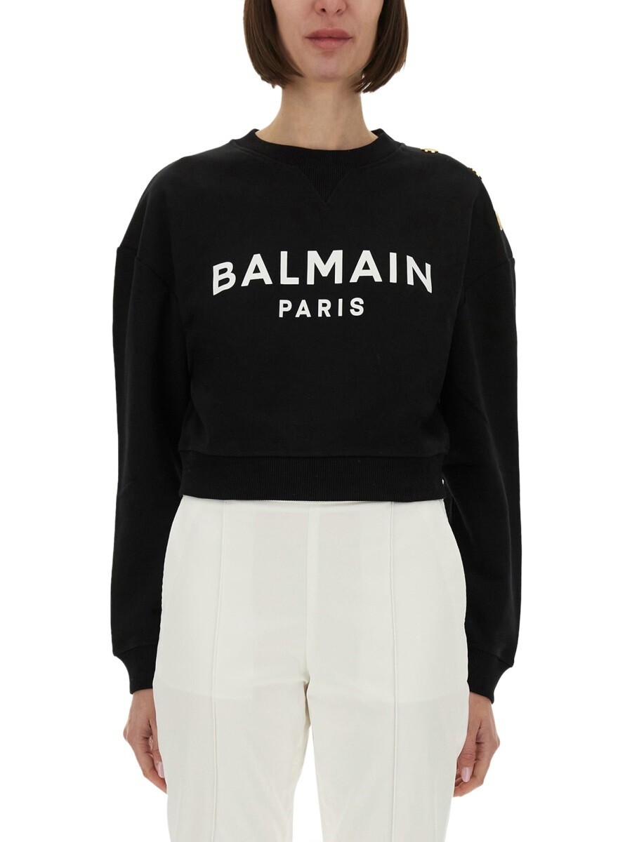 バルマン BALMAIN 調教師 レディース 黒いこと Sweatshirts 369369 関税 貨物輸送無料 2025AW el