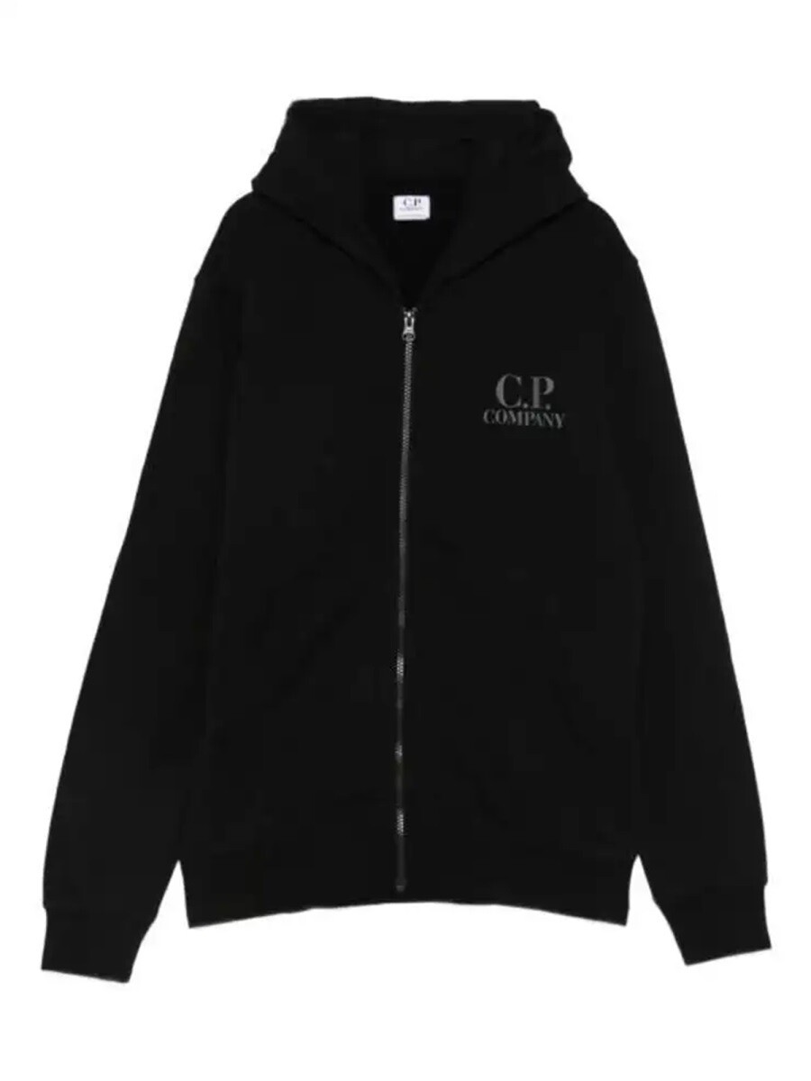 シーピーカンパニー C.P. COMPANY クルーネックスウェットシャツ 調教師 ボーイズ 黒いこと Crew neck sweatshirts 370227 関税 貨物輸送無料 2025AW el