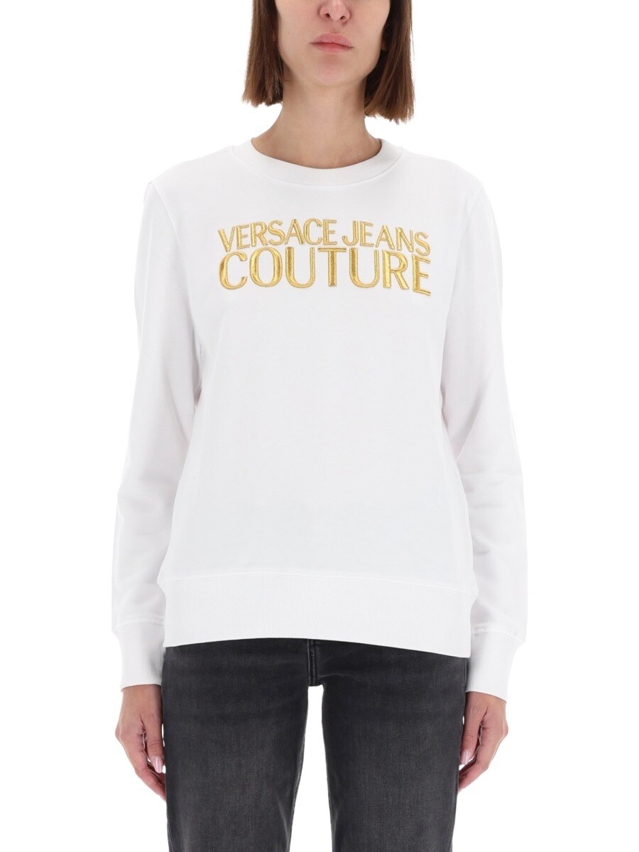 ヴェルサーチェ・ジーンズ・クチュール VERSACE JEANS COUTURE 調教師 レディース 白いこと Sweatshirts 368935 関税 貨物輸送無料 2025AW el
