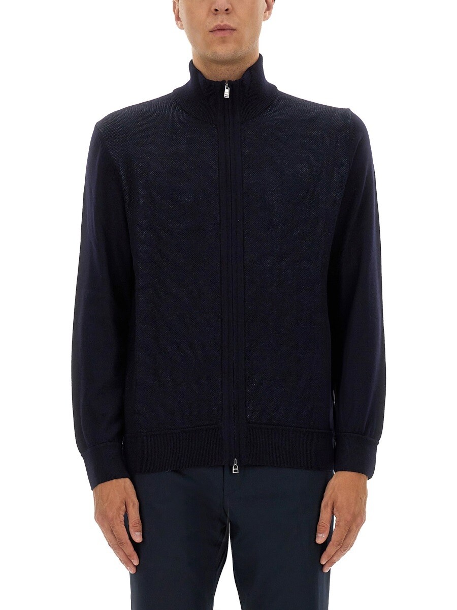 雇い主 BOSS プルオーバー 編み物御召しもの メンズ 青味 Knitwear 368825 関税 貨物輸送無料 2025AW el