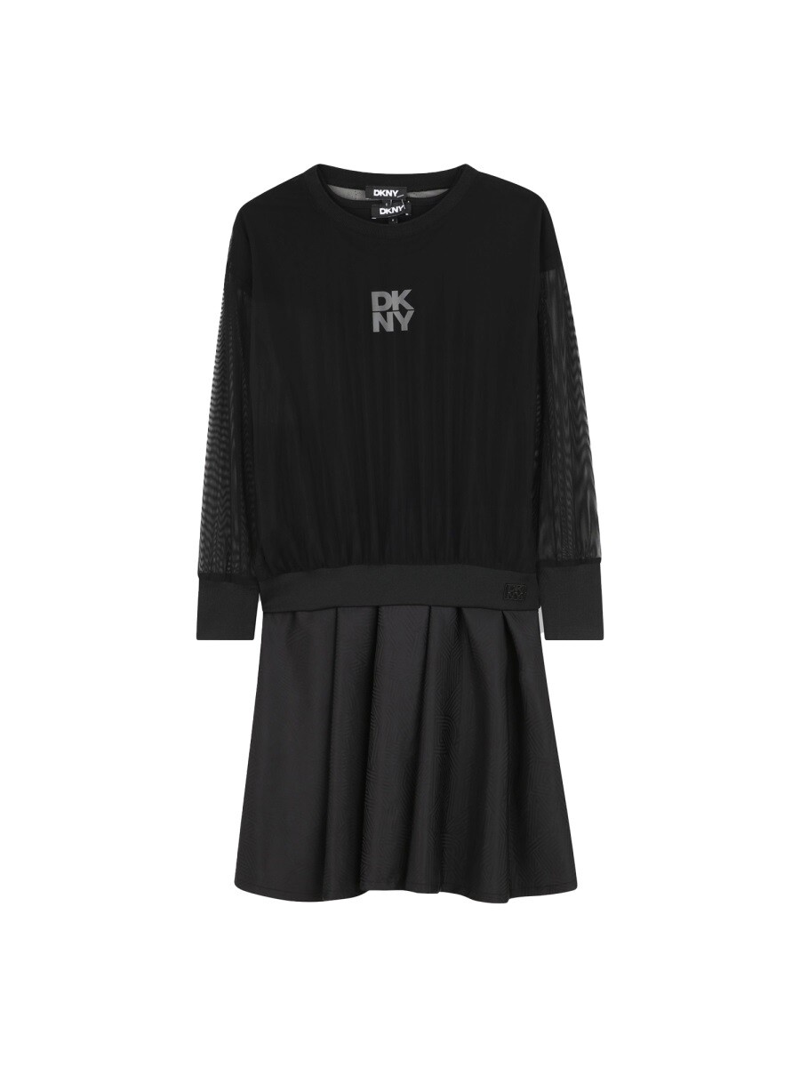 ディー ケイ エヌ ワイ DKNY ロングドレス ドレス ガールズ ブラック Long dresses 369671 関税 送料無料 2025AW el