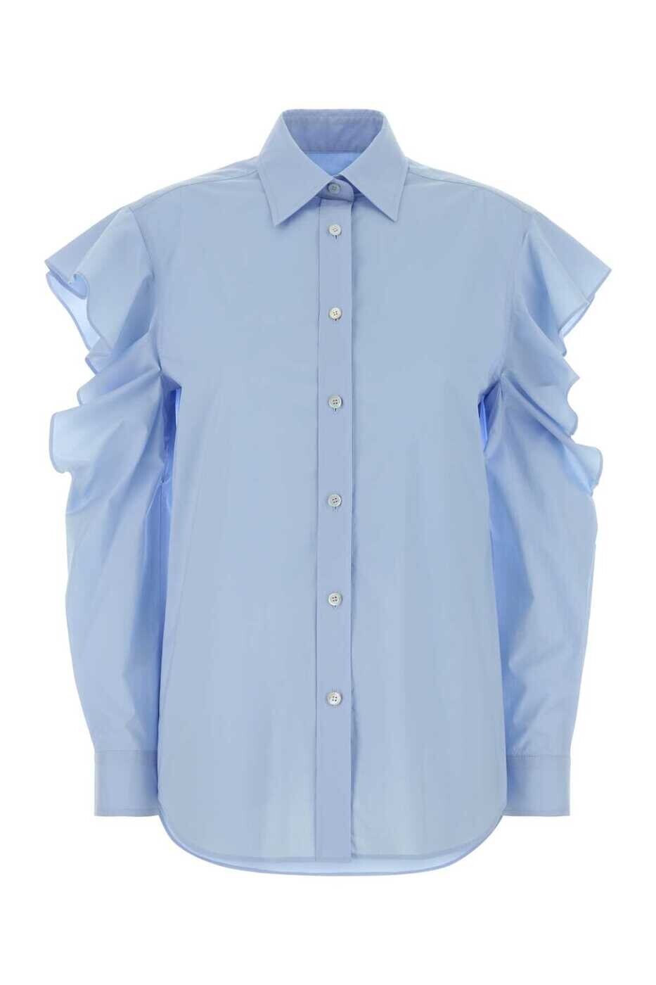 モスキーノ MOSCHINO シャツ レディース ブルー Shirts 261D02120431 1293 Light Blue 関税 送料無料 2026SS gb|BRANDSHOP「il Tesoro」