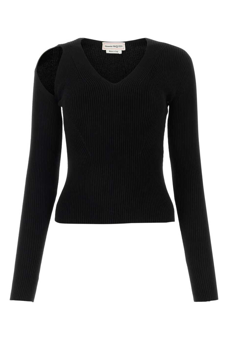 アレキサンダー マックイーン ALEXANDER MCQUEEN セーター ニットウェア レディース ブラック Knitwear 768602Q1A65 1000 Black 関税 送料無料 2023AW gb｜BRANDSHOP「il Tesoro」