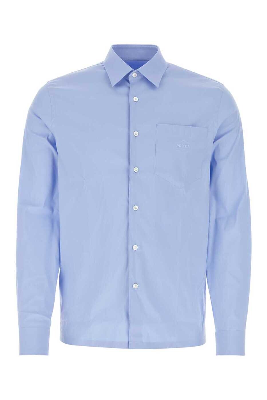 プラダ PRADA シャツ メンズ ブルー Shirts UCN425S22113JY F0012 Light Blue 関税 送料無料 2026AW gb｜BRANDSHOP「il Tesoro」