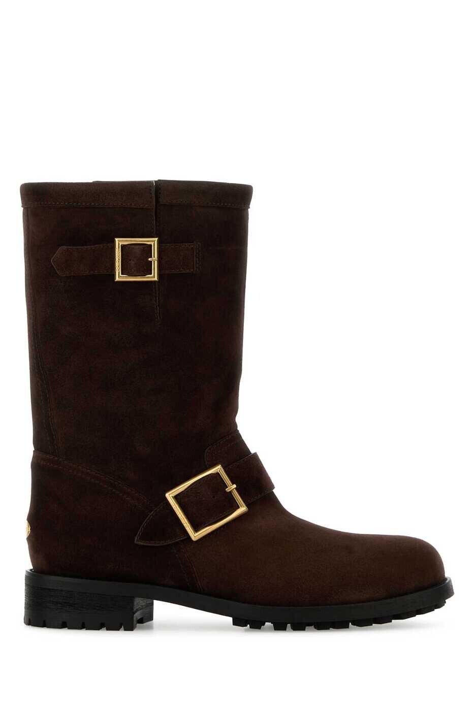 ジミーチュウ JIMMY CHOO ブーツ レディース ブラウン Boots BIKERMIDSVV CHOCOLATE Brown 関税 送料無料 gb｜BRANDSHOP「il Tesoro」