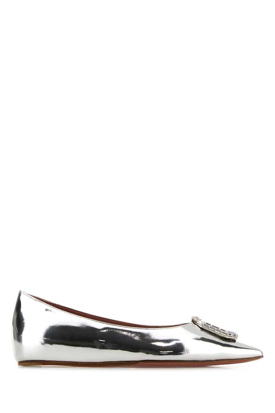アミナ モアディ AMINA MUADDI フラットシューズ フラットシューズ レディース シルバー Flat Shoes CAMELIAFLAT SILWHT Silver 関税 送料無料 2025AW gb|BRANDSHOP「il Tesoro」