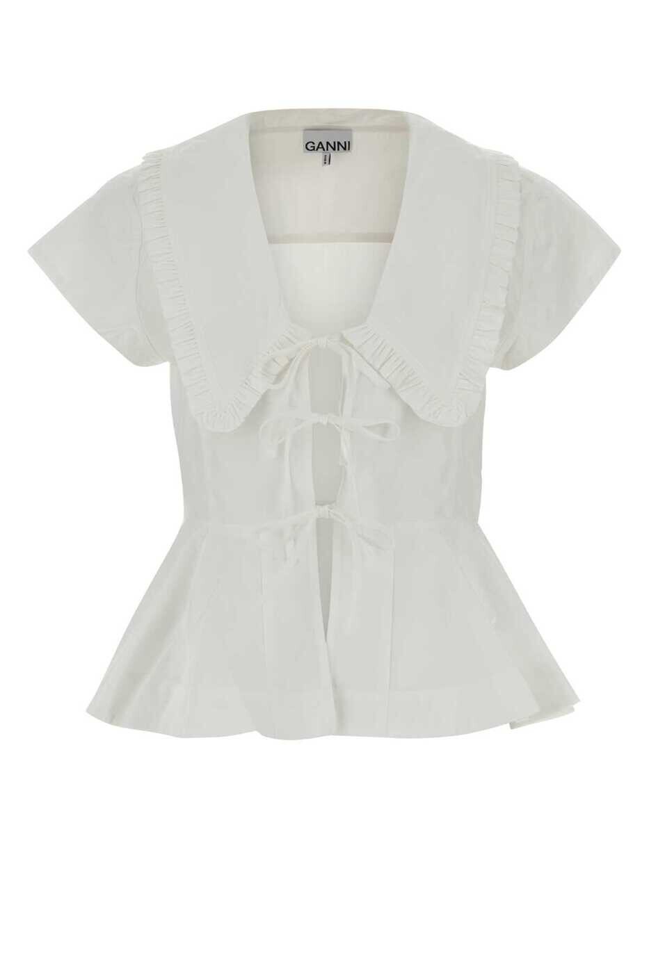 ガニー GANNI Tシャツ トップス レディース ホワイト T-shirts and tops A1040341 151 White 関税 送料無料 2026AW gb｜BRANDSHOP「il Tesoro」