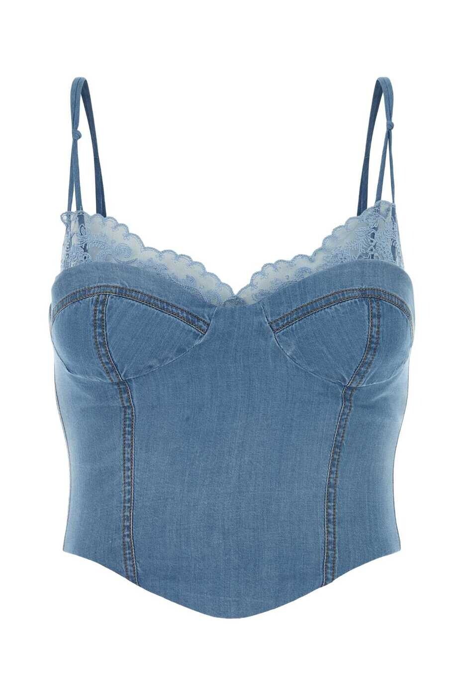 エルマンノ シェルヴィーノ ERMANNO SCERVINO Tシャツ トップス レディース ブルー T-shirts and tops D482L374APUEC 73933 Light Blue 関税 送料無料 2026SS gb｜BRANDSHOP「il Tesoro」