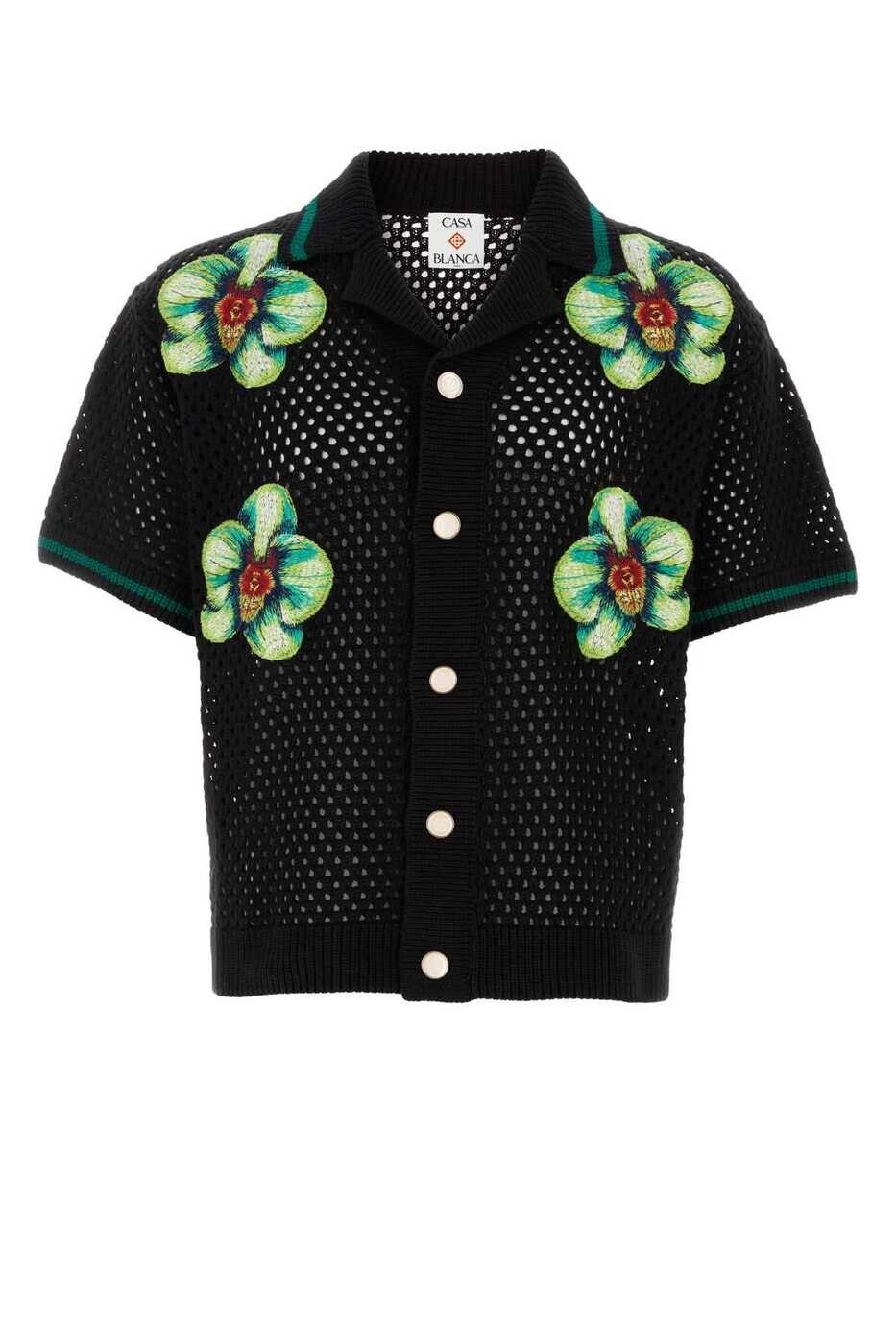 カサブランカ CASABLANCA シャツ メンズ ブラック Shirts MSS26KW131601 GLITCHORCHID Black 関税 送料無料 2026SS gb|BRANDSHOP「il Tesoro」