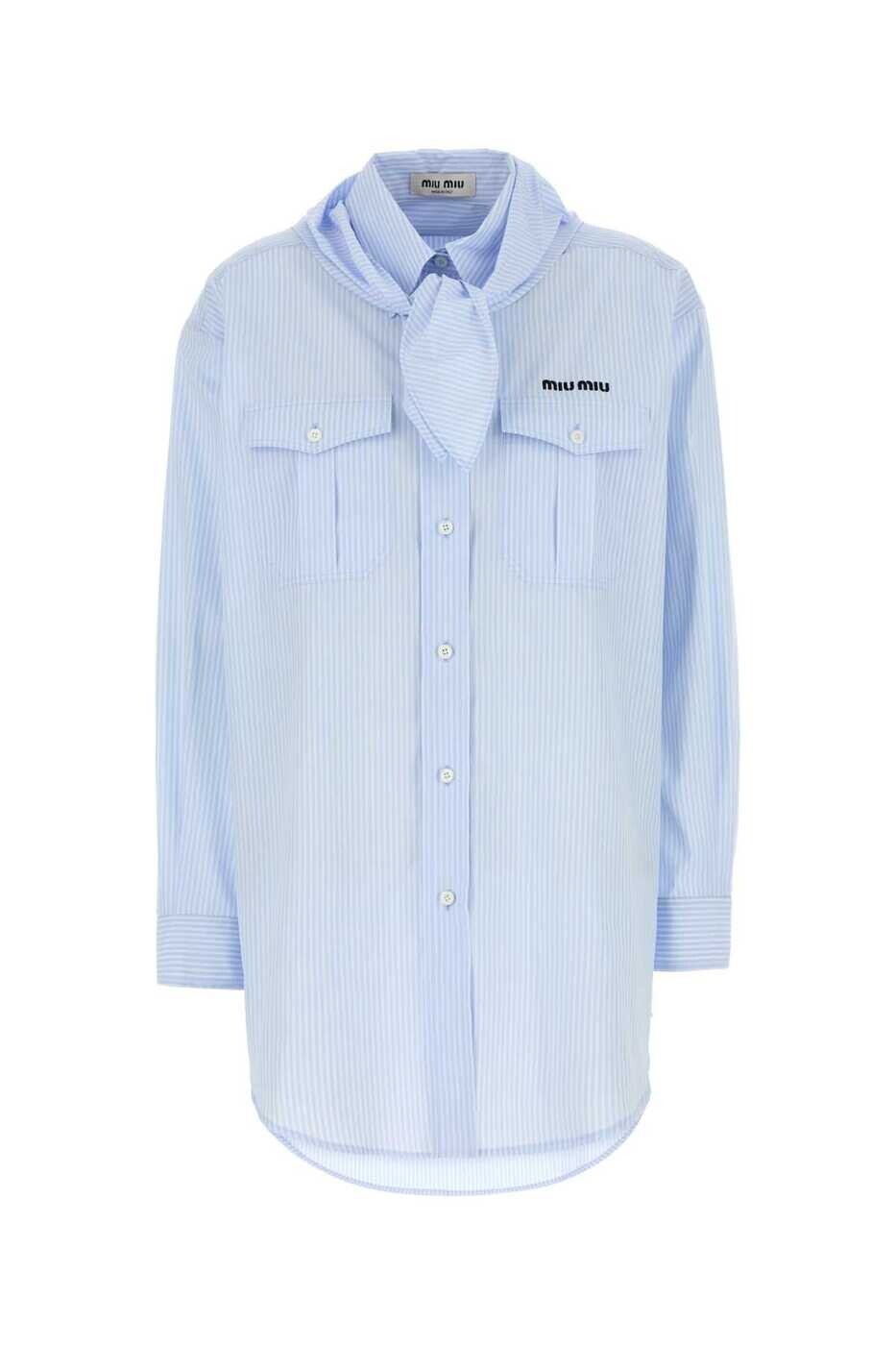 ミュウ ミュウ MIU MIU シャツ レディース Shirts MK1918SOOO173Y F0012 Stripped 関税 送料無料 2026SS gb｜BRANDSHOP「il Tesoro」 111,100円